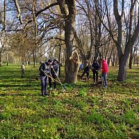 Трудятся зенитчики