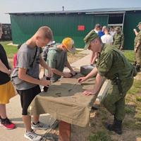 В 74-м отдельном полку связи прошло закрытие военно-патриотического лагеря