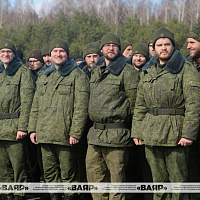 Чествование военнообязанных, принимавших участие в мероприятиях проверки боевой готовности Вооружённых Сил