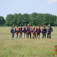 С неба — на воду!