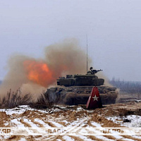 Занятие по огневой подготовке с военнослужащими танкового батальона 120 омбр