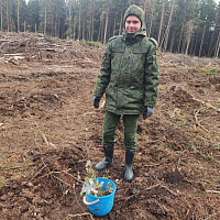 Военнослужащие 86 брс присоединились к акции «Дай лесу новае жыццё!»