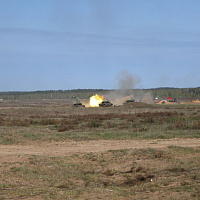 В рамках бригадного тактического учения