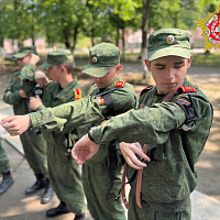 В Военной академии продолжается учебно-полевой сбор с кадетами и суворовцами 