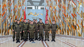 Военнослужащие 49 ртбр посетили Белорусский государственный музей истории Великой Отечественной войны
