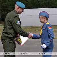 Торжественная церемония закрытия военно-патриотической игры «Зарница»