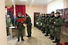 В Новогрудке военнообязанные запаса приняли Военную присягу