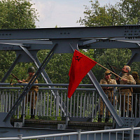 Историко-военная реконструкция в Слониме, посвящённая освобождению города и форсированию реки Щара