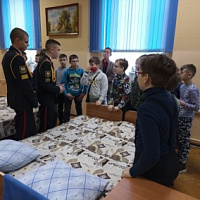 В Минском суворовском военном училище прошел день открытых дверей