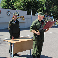 Ритуал принятия Военной присяги военнообязанными в 120 омбр