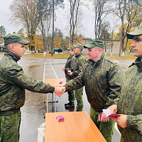 Чествование военнослужащих, выслуживших установленные сроки военной службы
