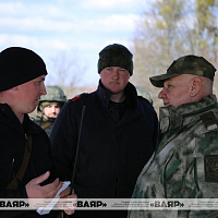 Министр обороны Беларуси посетил командный пункт Западного оперативного командования