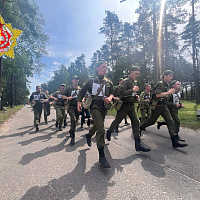 Курсанты Военной академии совершили марш-бросок