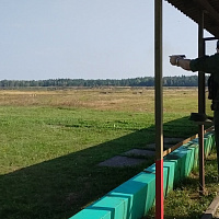 На полигоне Уручье проходят занятия по огневой подготовке
