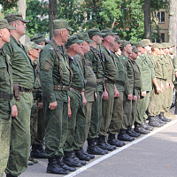 В рамках мобилизационного учения военнообязанные присягнули на верность Республике Беларусь